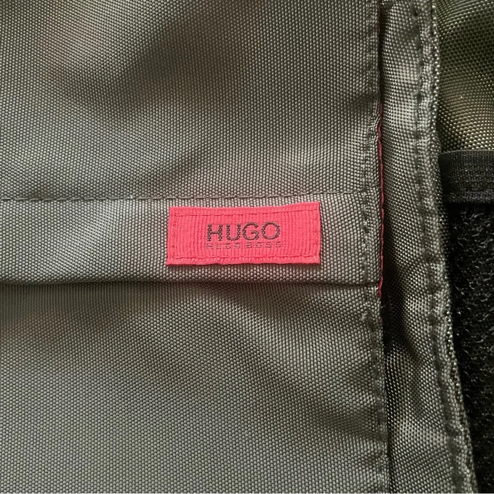 Hugo Boss Nylon Gray and green Messenger Bag